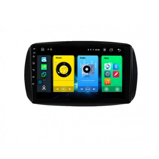 Навигация двоен дин за SMART Fortwo,Forfour (SM0F15H) ANDROID 11, 9 инча, Wi-Fi