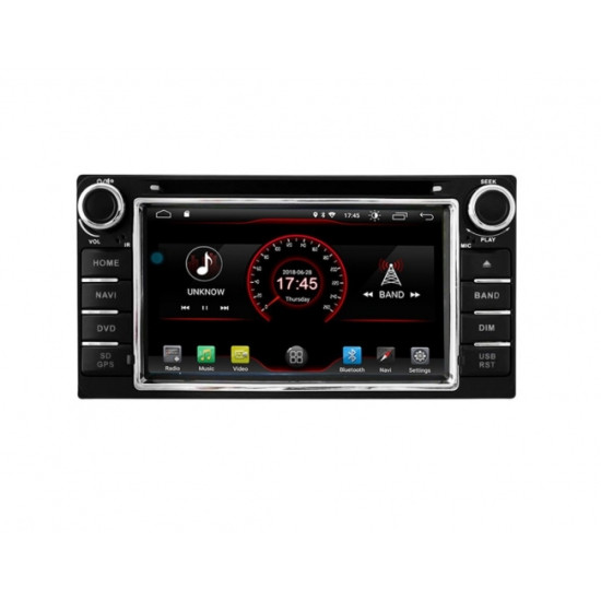 Навигация двоен дин за TOYOTA Prado , Vios , Vitz (TY6210H) ANDROID 10, 6 инча, Wi-Fi