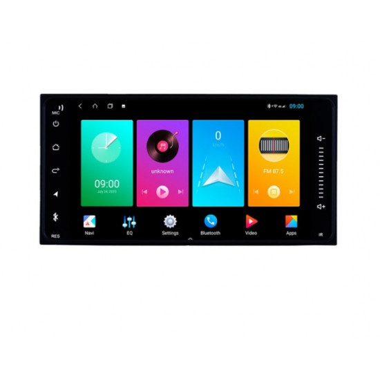 Двоен дин навигация за TOYOTA Hilux, RunX, Land Cruiser (TY9213H) ANDROID 10, 7 инча, Wi-Fi