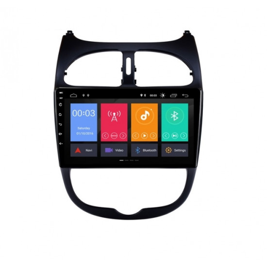 Мултимедия двоен дин за PEUGEOT 206  (2000-2016) с Android 11, Wi-Fi