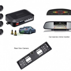 Комплект за паркиране 3в1  - парктроник, камера с рамка за номера и огледало