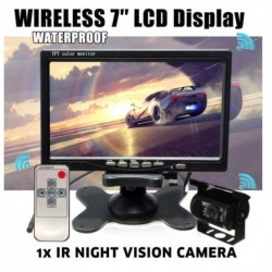 Безжична система за паркиране 7 инча монитор с камера за задно виждане за камион