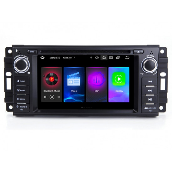 Навигация за Grand Cherokee, Commander, Wrangler J1001H 6.2 инча с Android 12,Wi-fi, GPS
