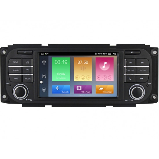 Мултимедийна навигация за Cherokee, Compass, Wrangler J1000H 6.2 инча с Android 12, Wi-fi, GPS