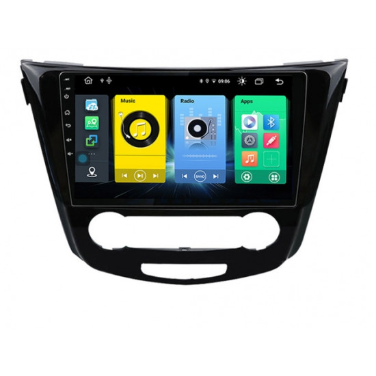 4-ядрена мултимедия за NISSAN QASHQAI 2, ROGUE N0F97H 10.1 инча с Android 12, Wi-fi, GPS