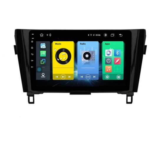 4-ядрена мултимедия за NISSAN QASHQAI, X-TRAIL N0ZL170H 10.1 инча с Android 12, Wi-fi, GPS