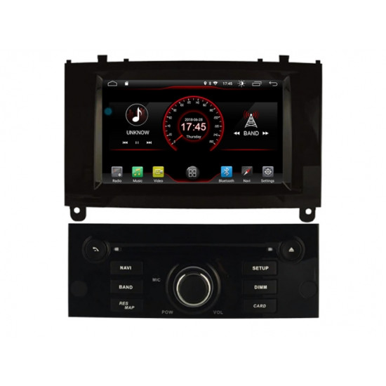Мултимедия двоен дин за PEUGEOT 407 (03-10) PE8590BH 7 инча с Android 11, Wi-fi, GPS