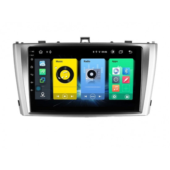 Двоен дин  мултимедия за TOYOTA AVENSIS  (09-15) T0F120ZLH 9 инча с Android 12, Wi-fi, GPS