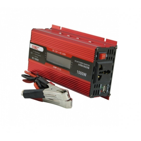 Инвертор на напрежение UKC KC-1000D  12V-220V, 1000W