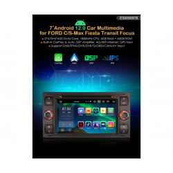 Специализирана мултимедия за FORD C-MAX,FUSION, MONDEO ES8566FB 7" с Android 12 WI-FI