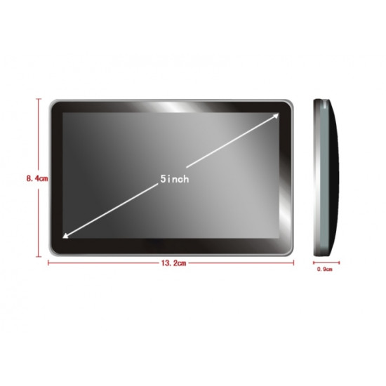 GPS навигация MEDIATEK E5 256MB RAM - 5 инча, КОЛА-КАМИОН